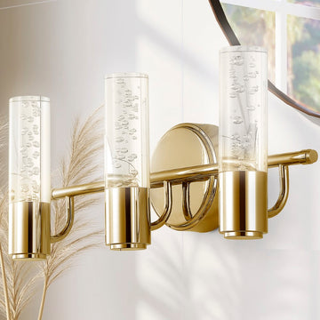 Bolha Minimalist Modern Bubble Acrylic/Iron Integrated LED Vanity Light